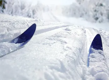 Skiing on the Volcano Fire